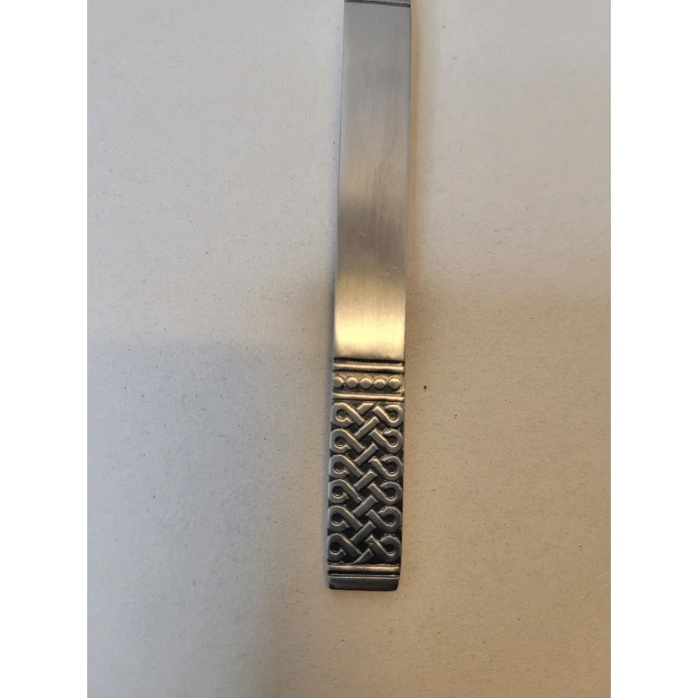 Danika by MSI Japan Stainless Teaspoon Celtic Knot Basketweave Pattern 6.25